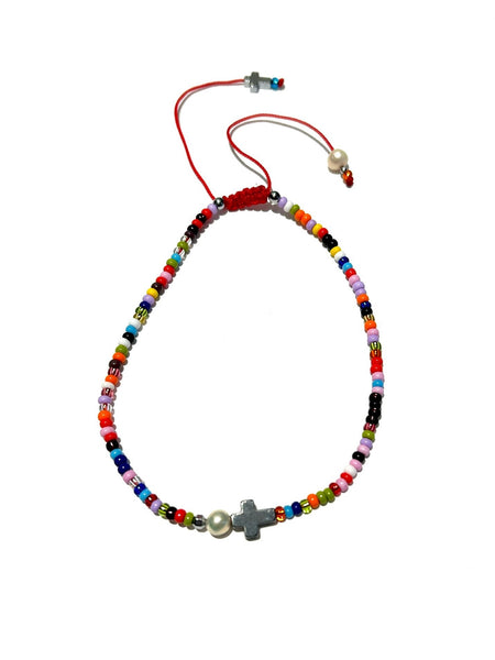 E-HC DESIGNS- Seed Beads Adjustable Anklet (more styles available)