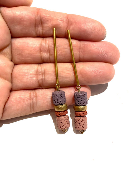 ELUA- Long Volcánica Earrings