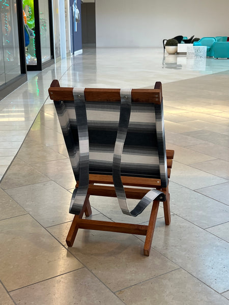 BENA CREATIVA - SOLEÁ Beach Chair - Black / White Stripes