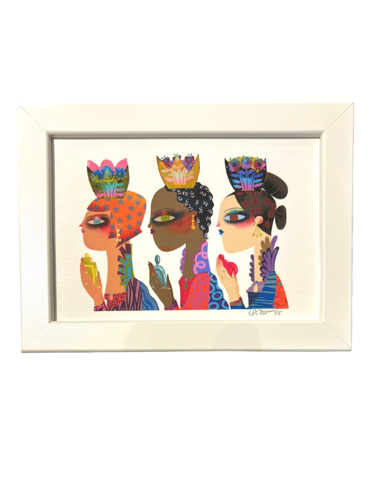 NÍVEA ORTÍZ - GIGLEÉ - Reinas Magas - 5 x 7 Framed Print