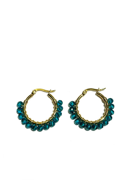 HC DESIGNS- Small Golden Hoops - 1 1/8 inches