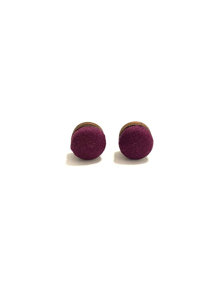 Small Studs- Burgundy