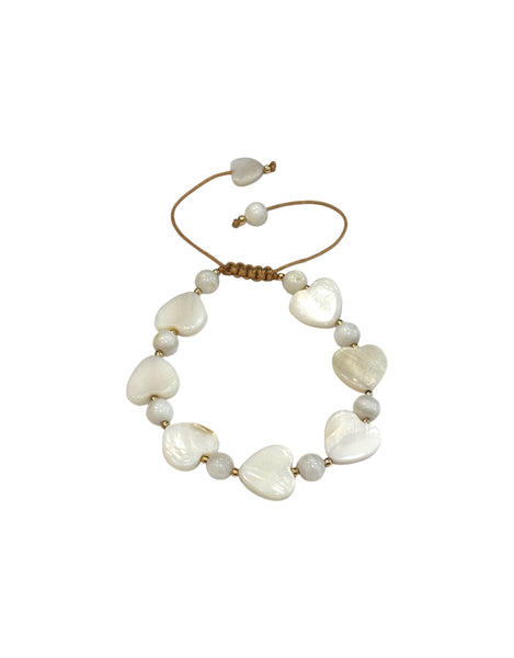 E-HC DESIGNS- Flat Pearls Adjustable Bracelet (different styles available)