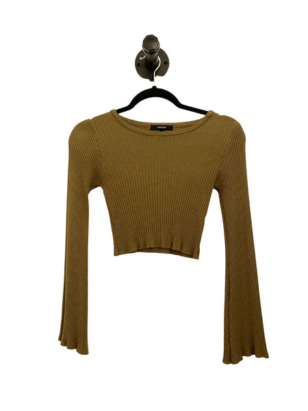 THRIFT- Olive Long Sleeve Crop (Medium)