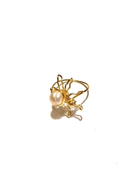 NIS Designs- Sun and Pearl Ring