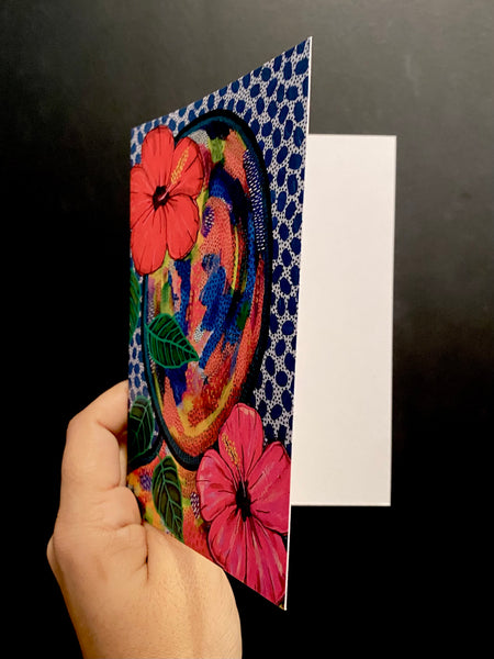SUSANA CACHO - 4" x 6" Greeting Card - Multicolor Amapola