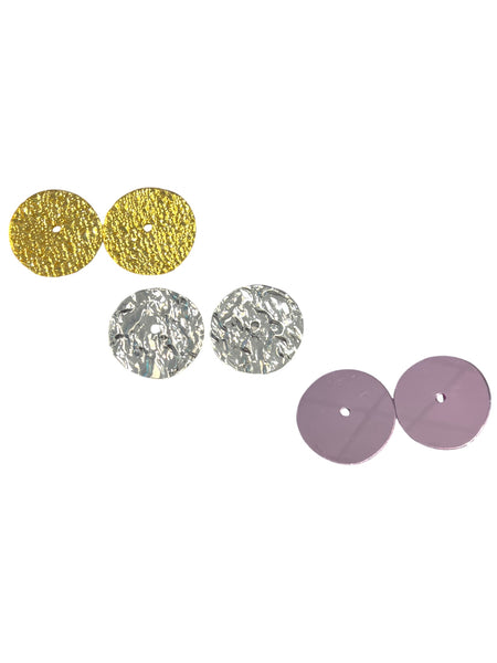 FORASTERA - Round Taíno Studs / Metallic