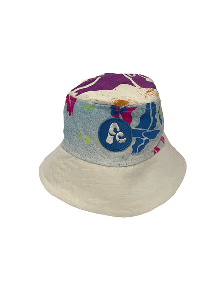 ASHLEEN CASTILLO - Caribe Bucket Hat - Purple Blue Birds