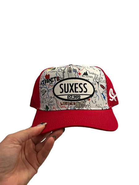 SUXESS- Islinda Trucker Hat- Red