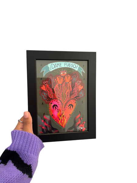 NÍVEA ORTÍZ - GIGLEÉ - ¡Dame Fuego! - 5 x 7 Framed Print