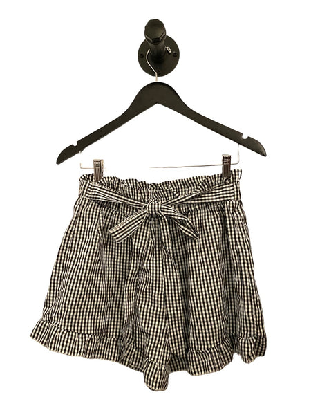 THRIFT- PaperBag Gingham Shorts (L -Runs small)