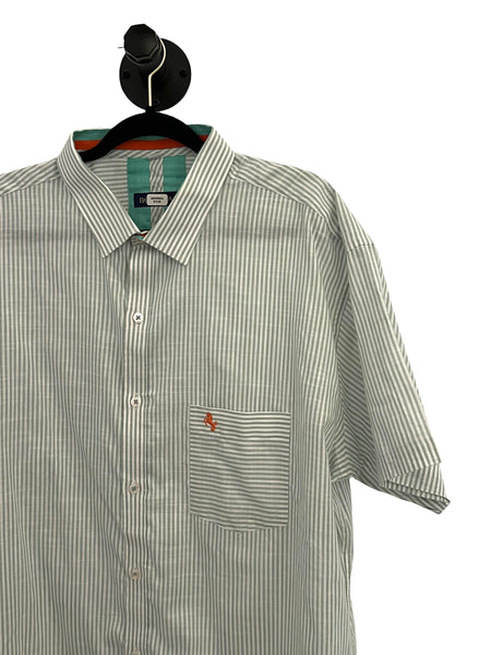 BORONEA- Green Stripes Short Sleeve