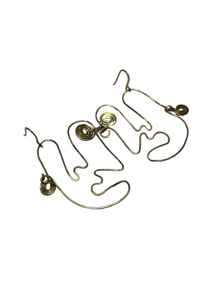 NIS Designs- Abstract Face Earrings