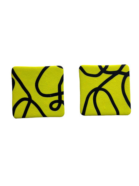 CROMATICA - Green Squares - Earrings