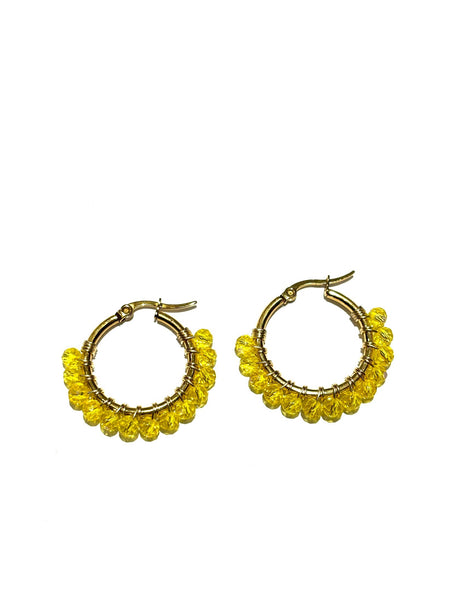 HC DESIGNS- Small Golden Hoops - 1 1/8 inches