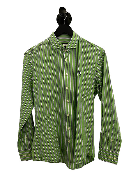 BORONEA- Green Stripe Long Sleeve- Medium