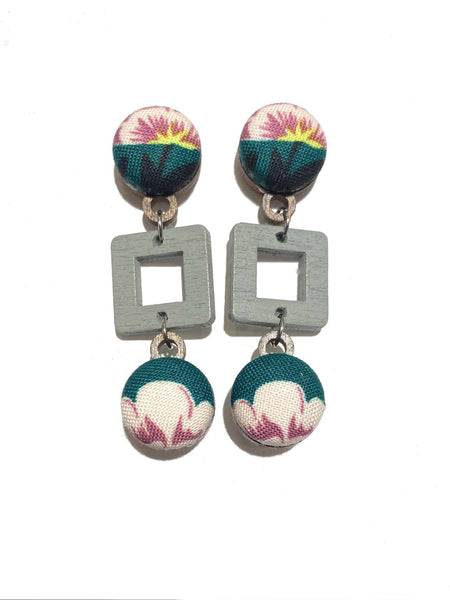 BOTÓN DE AZÚCAR - Ventana Earrings- Small- Lilacs