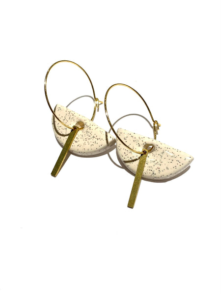 ITSARI- Dangle Earrings- Semi Circle Hoops