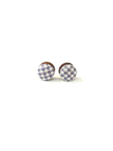 BOTÓN DE AZÚCAR - Small Studs - Grayish Gingham