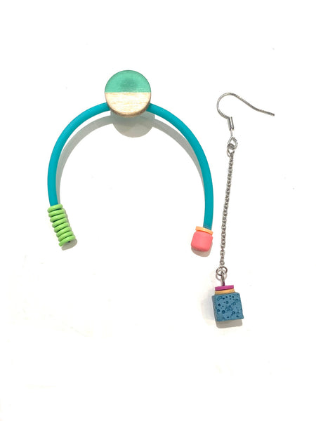 CONTRASTE - Balance Earrings - Turquoise Light Blue