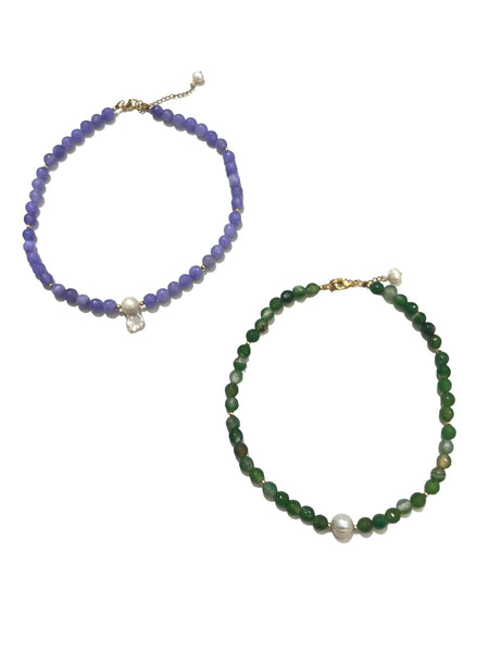 HC DESIGNS- Agate Short Necklace (more colors available)