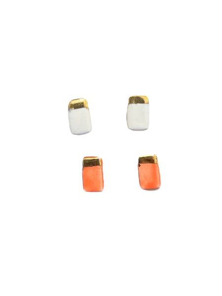 ITSARI- 22k Detail Studs - Rectangle Studs