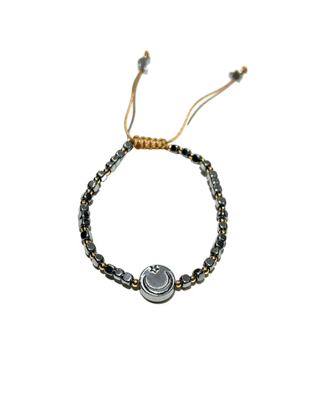 E-HC DESIGNS- Metallic Shapes Adjustable Bracelet (different shapes and colors available)