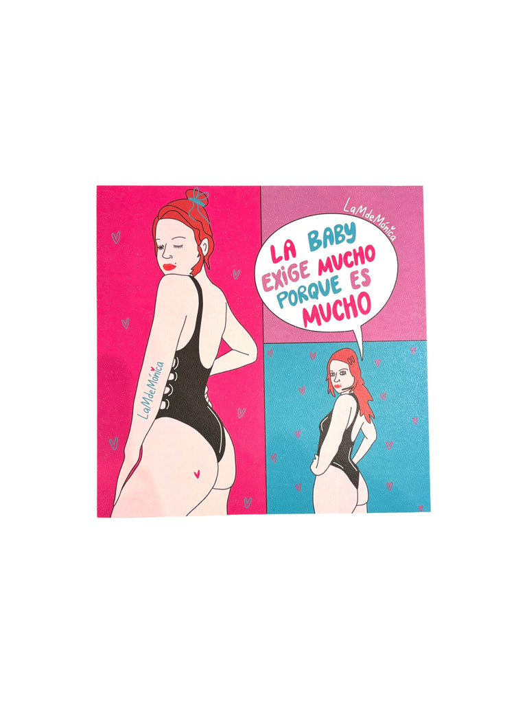 LA M DE MONICA - La Baby - 10"x10" Art Print