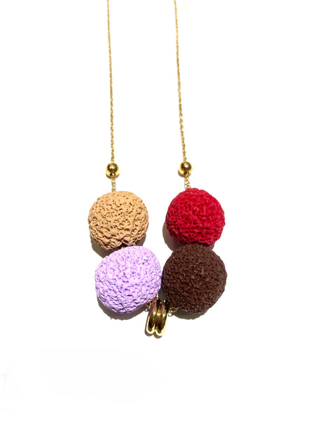COCOLEÉ - Sphere Brown & Colors Necklace