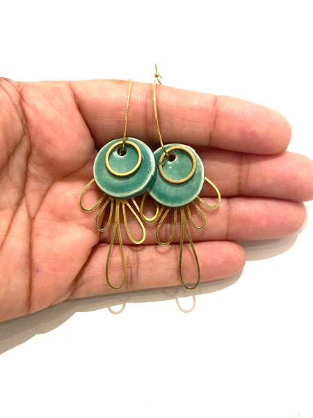 ITSARI - Dangle Earrings - Peacock Earrings
