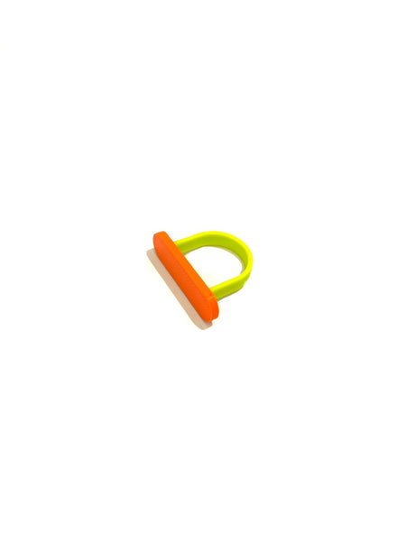 MENEO- Horizontal Ring- Orange / Lime