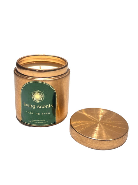 LIVING SCENTS - Soy Candle - Take me back - Copper Collection