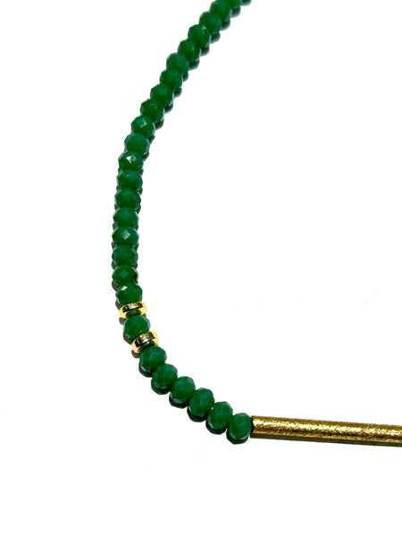 E-HC DESIGNS- Straight Golden Tube Adjustable Choker (more colors available)