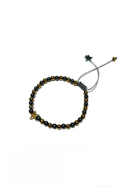 E-HC DESIGNS- Hematite Adjustable Bracelet