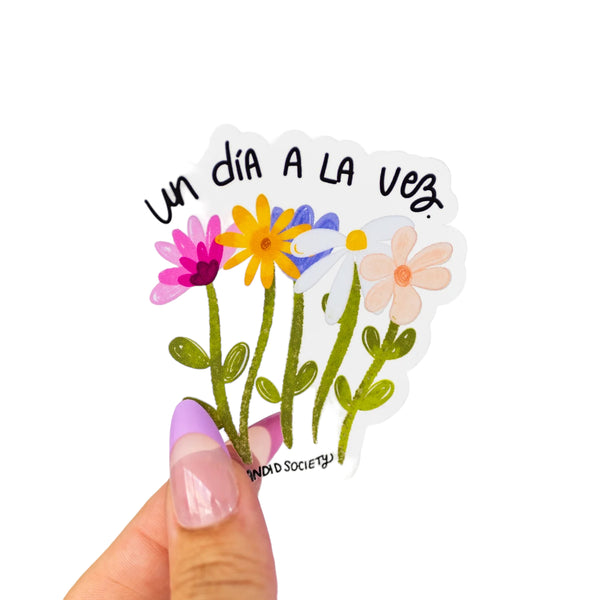 CANDID SOCIETY - Un Dia A La Vez (Clear) Sticker