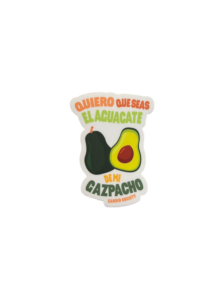 CANDID SOCIETY- Gazpacho Sticker