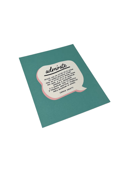 CANDID SOCIETY - Admírate - Greeting Card