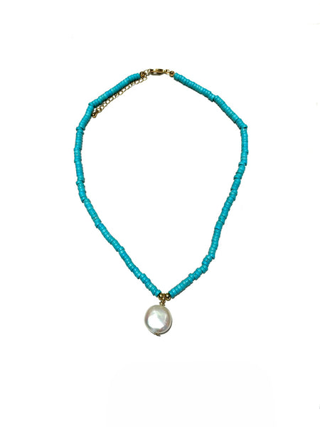 AMANÁ PENINA- Blue Howlite Stone Necklace