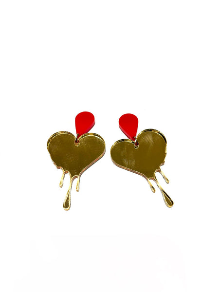 HC DESIGNS - Heart Acrylic Earrings