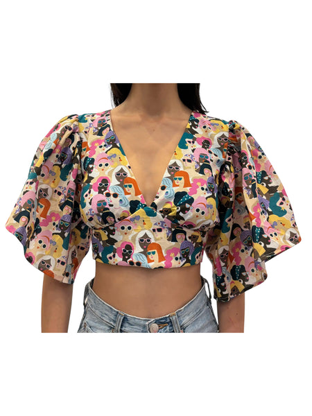 VALENTINA - Ruffle Top - Women Faces