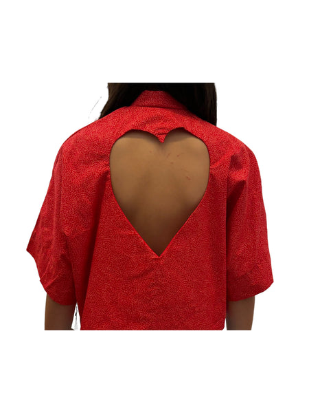 VALENTINA - Oversized Top - Heart Back