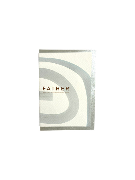 JUST B CUZ- Brushed Greeting Card - FATHER