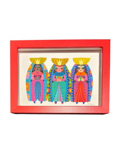 NÍVEA ORTÍZ - GIGLEÉ - Reinas Magas Funky - 5 x 7 Framed Print 2