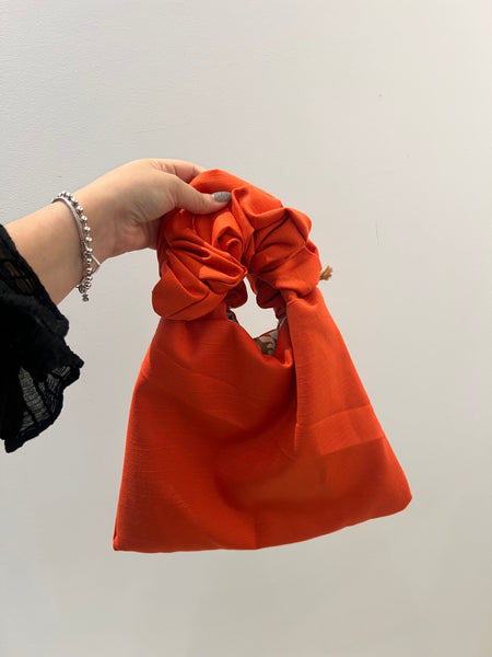 MOTA - Handmade Bag- Scrunchie Bag Orange