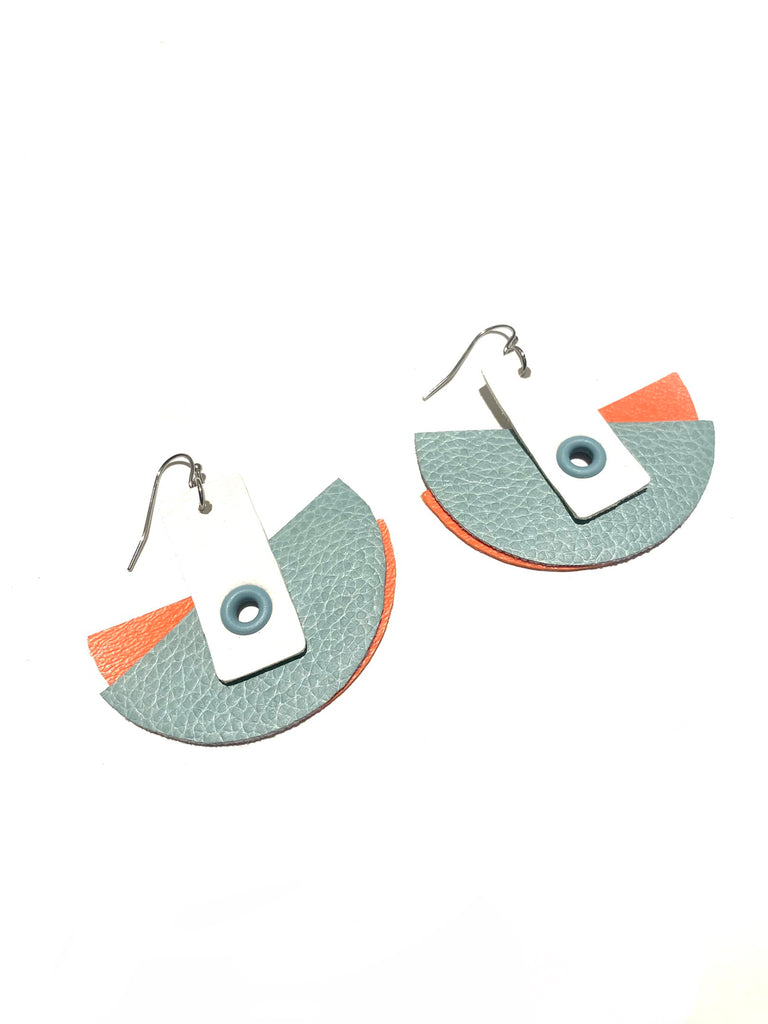 INÉDITO- Big Earrings- SemiCircle - Spring