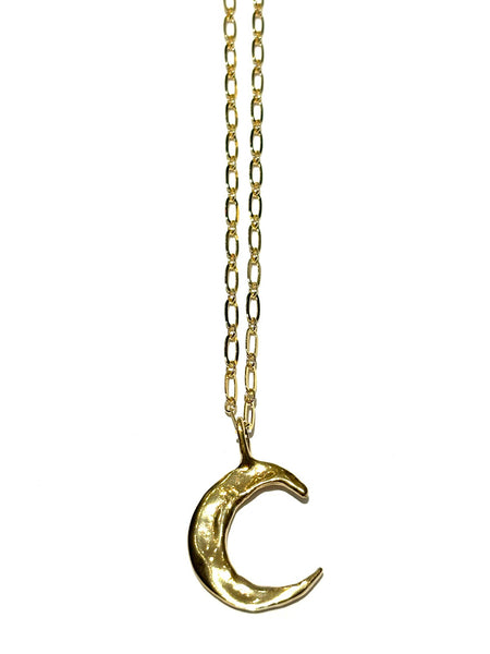 DOS PINCELES - Luna Necklace (Silver or Brass)