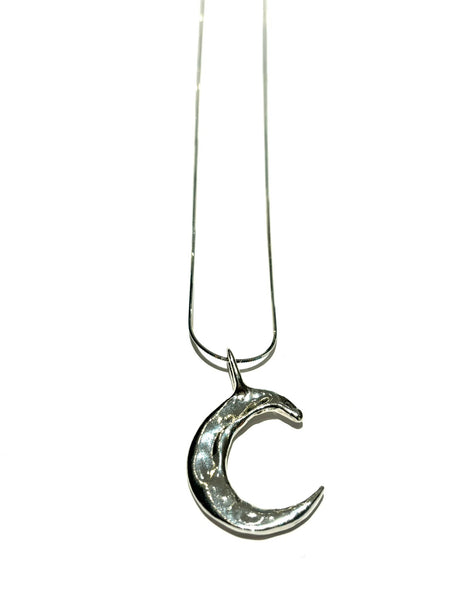 DOS PINCELES - Luna Necklace (Silver or Brass)