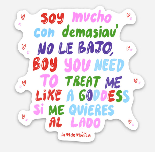 LA M DE MONICA - Sticker- Soy Mucho