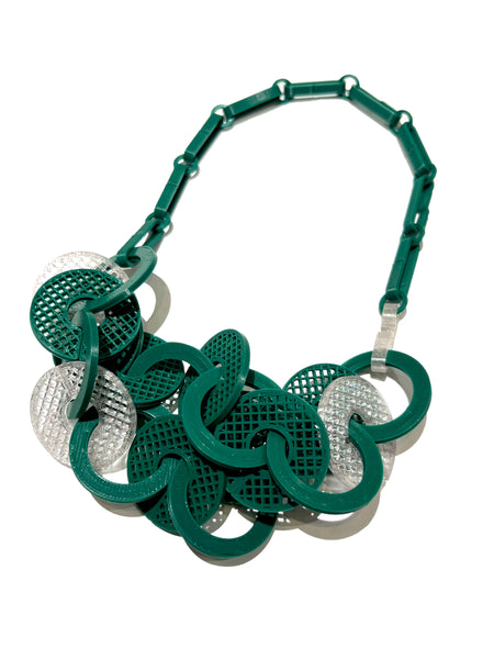 MENEO - Enlace Necklace - Green