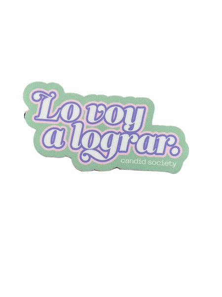 CANDID SOCIETY- Lo Voy A Lograr Sticker